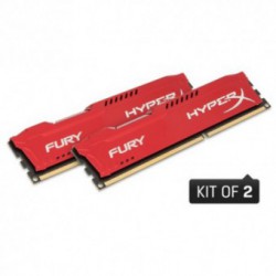 Memorie Kingston DDR3 8GB (2 x 4GB) 1600MHz CL10 HyperX Fury Red Series
